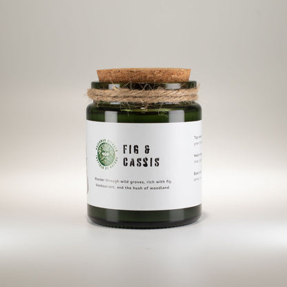 Greenman Woodwick Soy Candle - Crushed Fig & Cassis