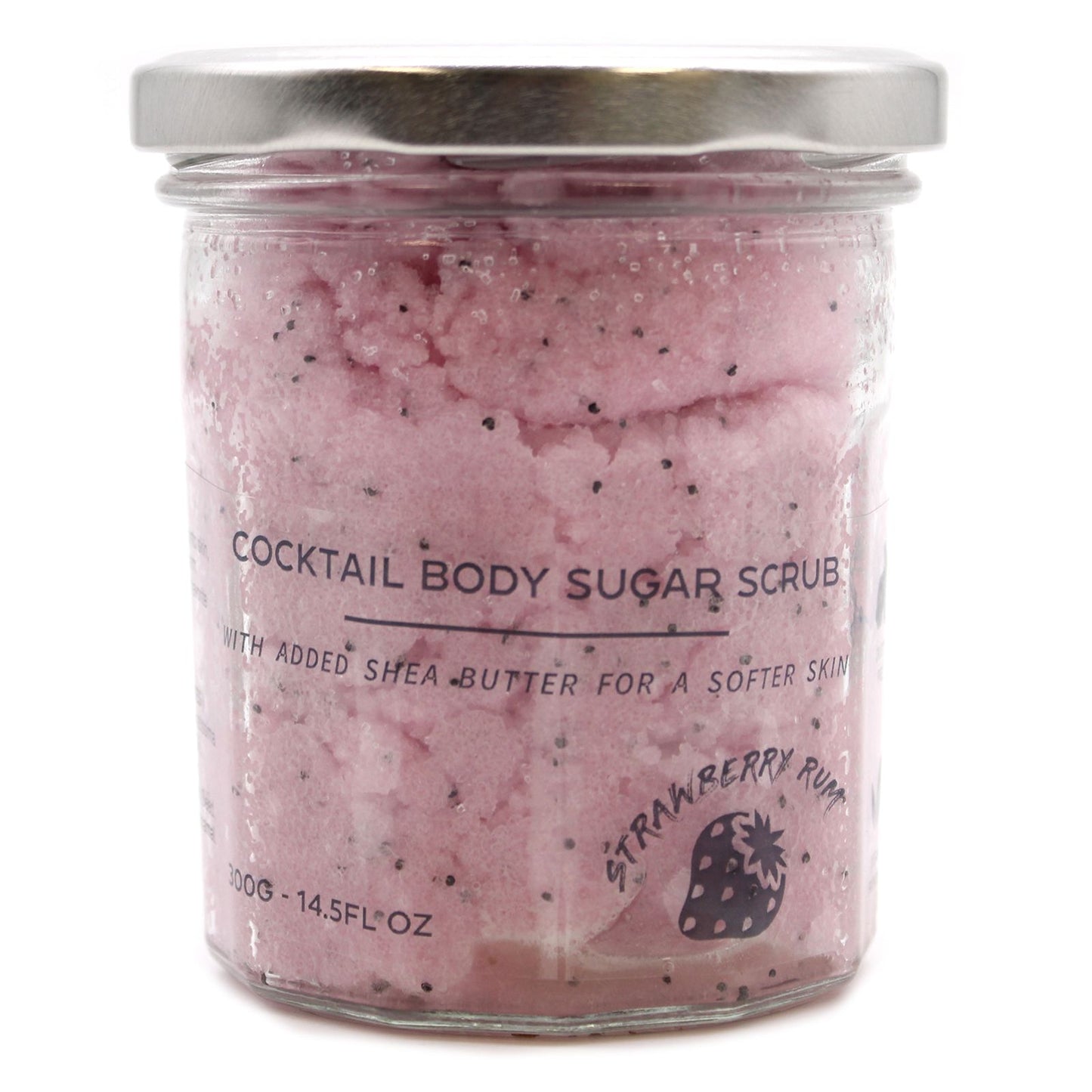 Strawberry Rum Cocktail Sugar Body Scrub