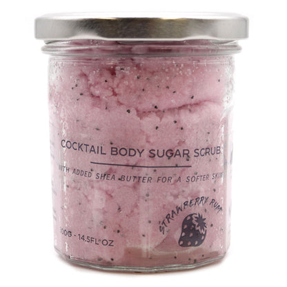 Strawberry Rum Cocktail Sugar Body Scrub