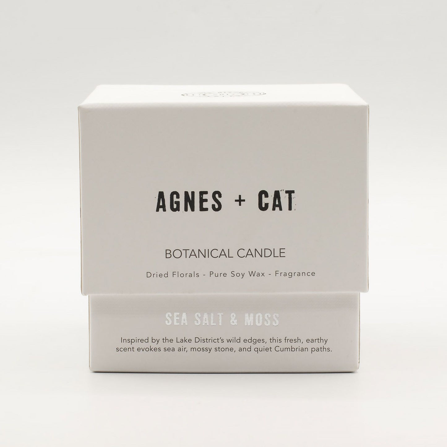Agnes + Cat Botanical Soy Wax Candle – Sea Salt &amp; Moss 350g