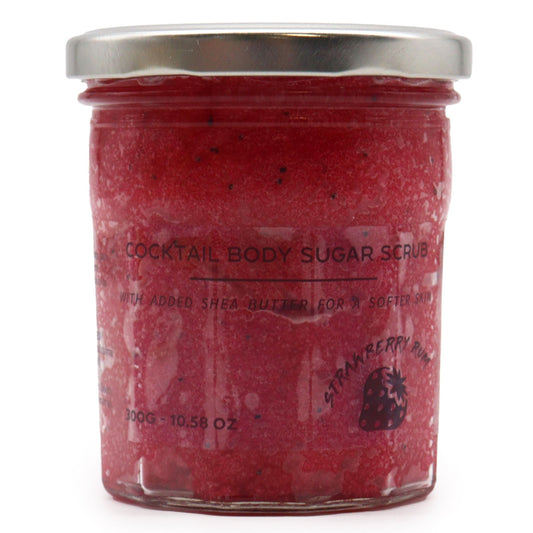 Strawberry Rum Cocktail Sugar Body Scrub