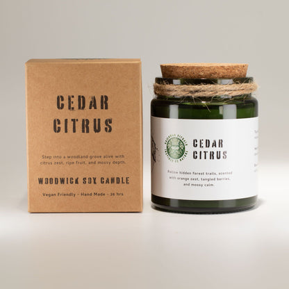 Greenman Woodwick Soy Candle - Forest Resin
